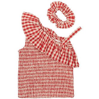 The New Top - TnNally - Poppy Red Check