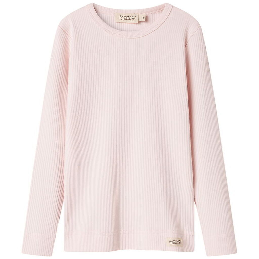 MarMar Bluse - Rib - Plain - Noos - Rosa