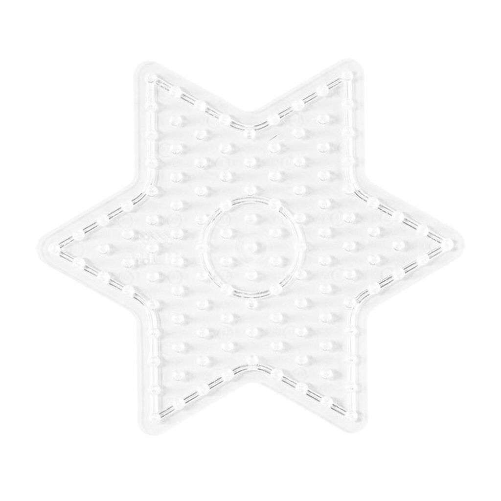 Hama Midi Perleplade - Lille Stjerne - Transparent