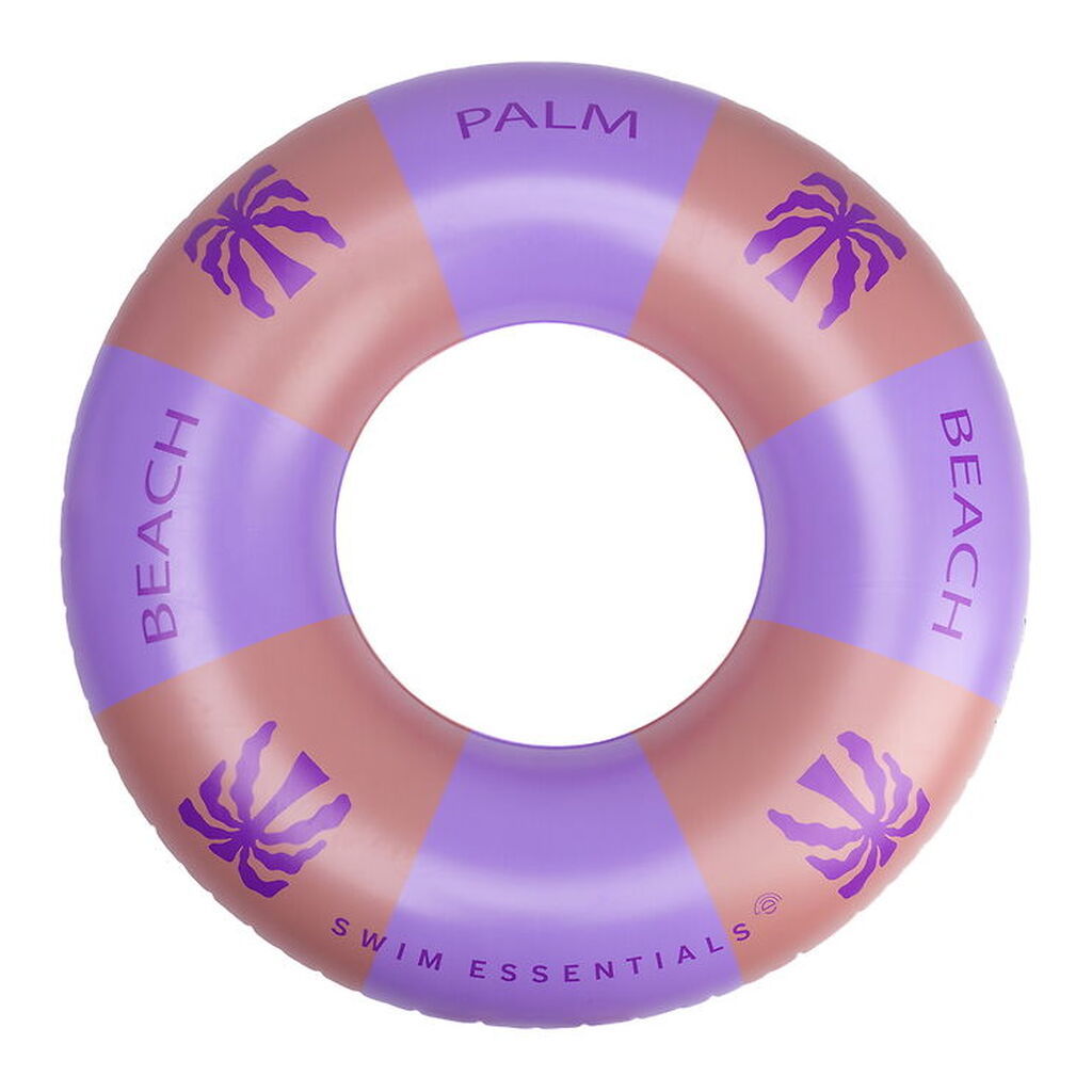 Swim Essentials Badering - Palm Trees - 120 cm - Lilla/Orange