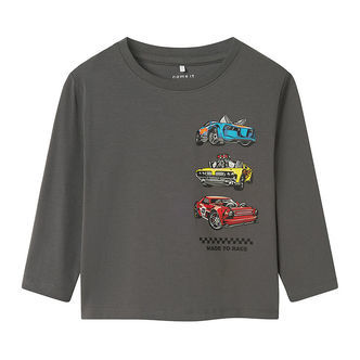 Name It Bluse - NmmDrum Hotwheels - Lava Smoke
