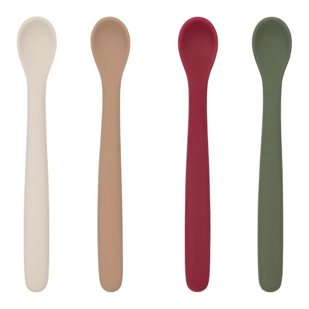 Konges Sløjd Skeer - 4-pak - Silikone - Forest Mix