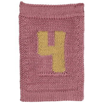 Smallstuff Strikket Flag - 4 - Rosa Tal