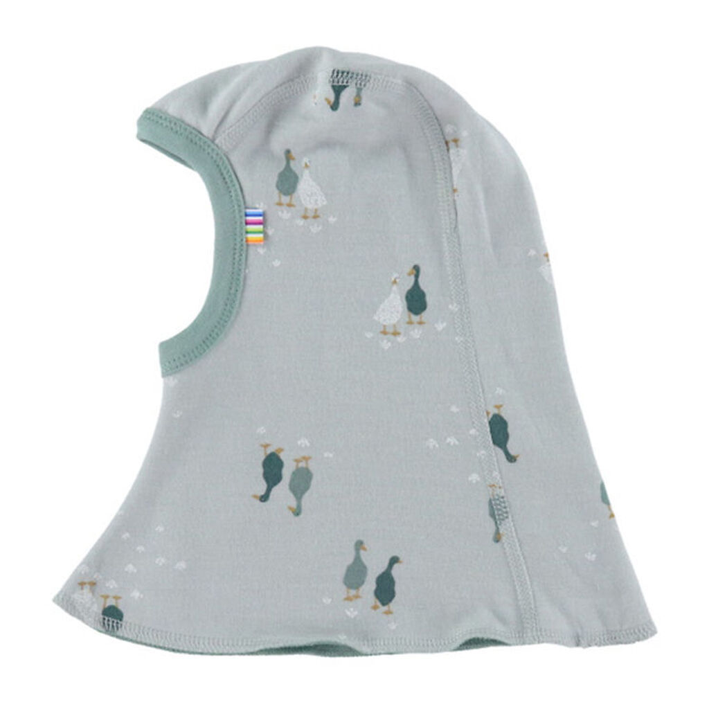 Joha Elefanthue - 2-lags - Uld/Bomuld - Dusty Grøn m. Gæs