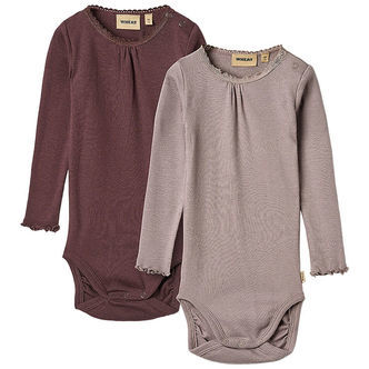 Wheat Body l/æ - 2-pak - Rib - Purple Fudge