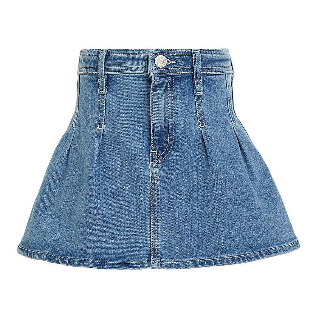 Tommy Hilfiger Nederdel - Pleated Denim - Rivendelmid