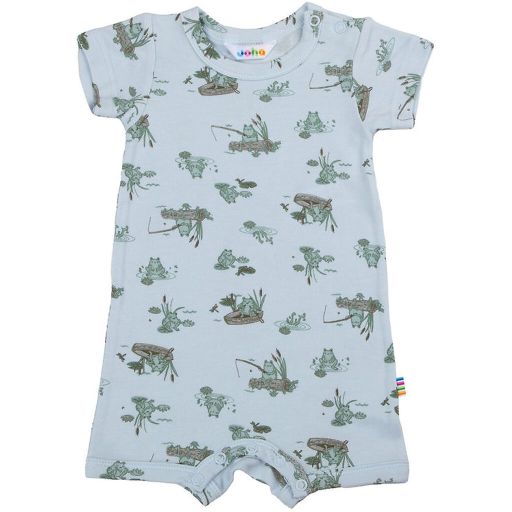 Joha Sommerdragt - Viskose/Bambus - Lyseblå m. Frøer