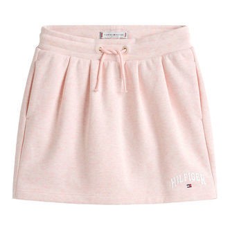 Tommy Hilfiger Nederdel - Pleat Terry - Coral Ice Heather