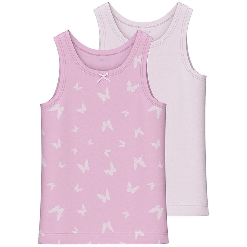 Name It Undertrøje - NmfTank - Noos - 2-pak - Pink Lavender