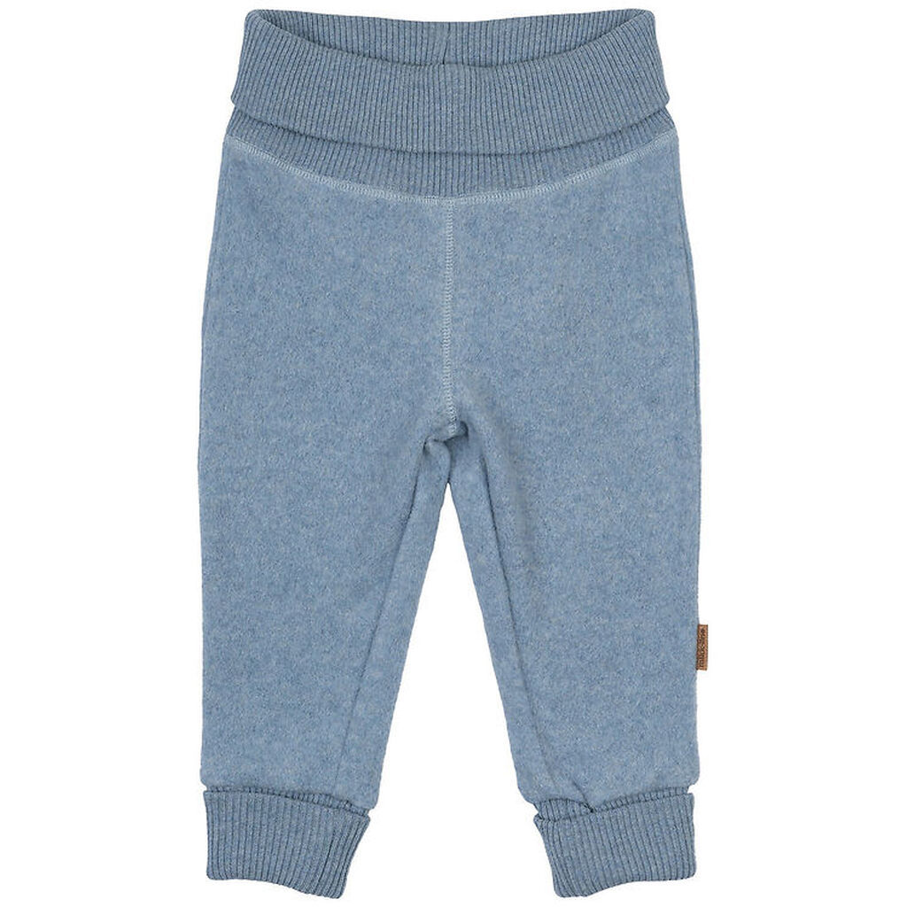 Mikk-Line Fleece Bukser - Faded Denim Melange