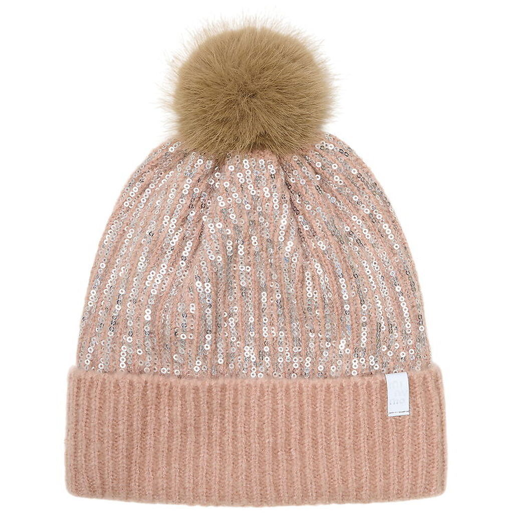 Minymo Hue - Strik - Misty Rose m. Pailletter/Kvast