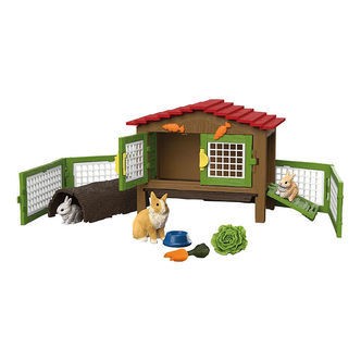 Schleich Farm World - Kaninbur med 3 Kaniner - 42728