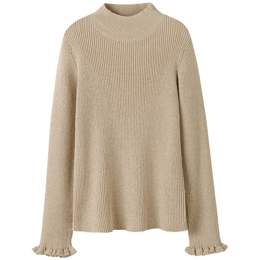 Name It Bluse - Rib - Glitter - NkfRiaglitter - Cement