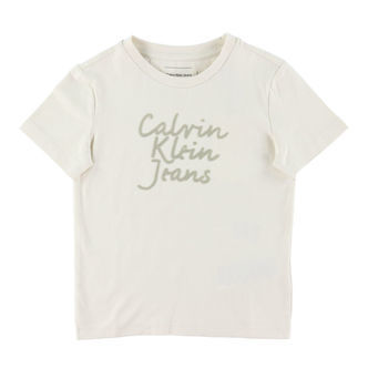 Calvin Klein T-shirt - Handweiting Logo - Turtledove