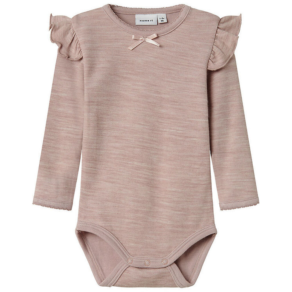 Name It Body l/æ - Uld/Viskose - NbfWyla - Shadow Gray