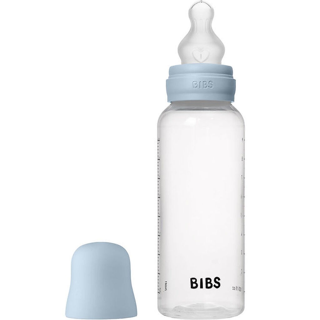 Bibs Sutteflaske - 270 ml - PP/Silikone - Baby Blue