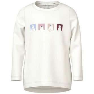 Name it Bluse - NmfVix - Cloud Dancer/Polar Bears