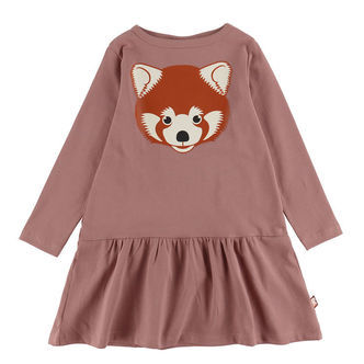 DYR-Cph Kjole - Dyrbirdy - Dk Rose Beige Roed Panda