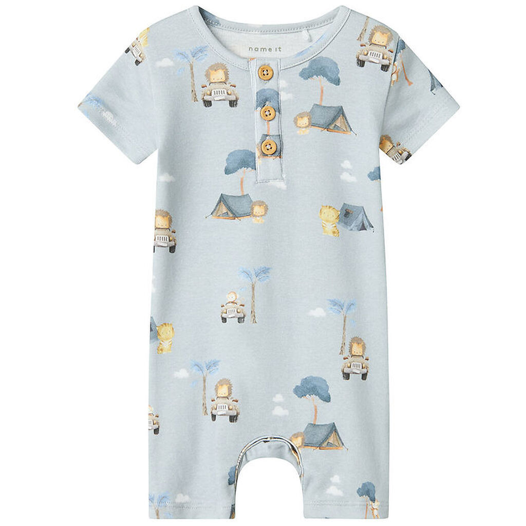 Name It Sommerdragt - NbmHelp - Pearl Blue m. Print