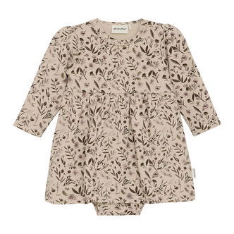 Minymo Kjolebody l/æ - AOP - Smoke Gray