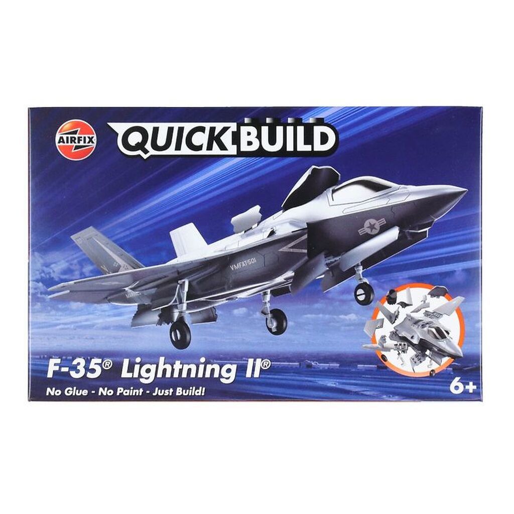 Airfix Sæt - QUICKBUILD - F-35B Lightning II J6040 - 38 Dele