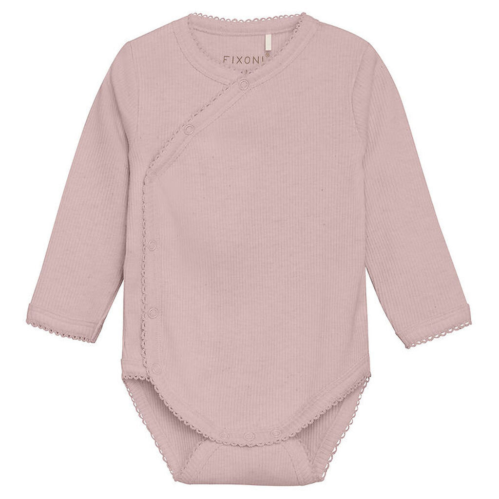 Fixoni Slå-om Body l/æ - Pale Mauve Melange