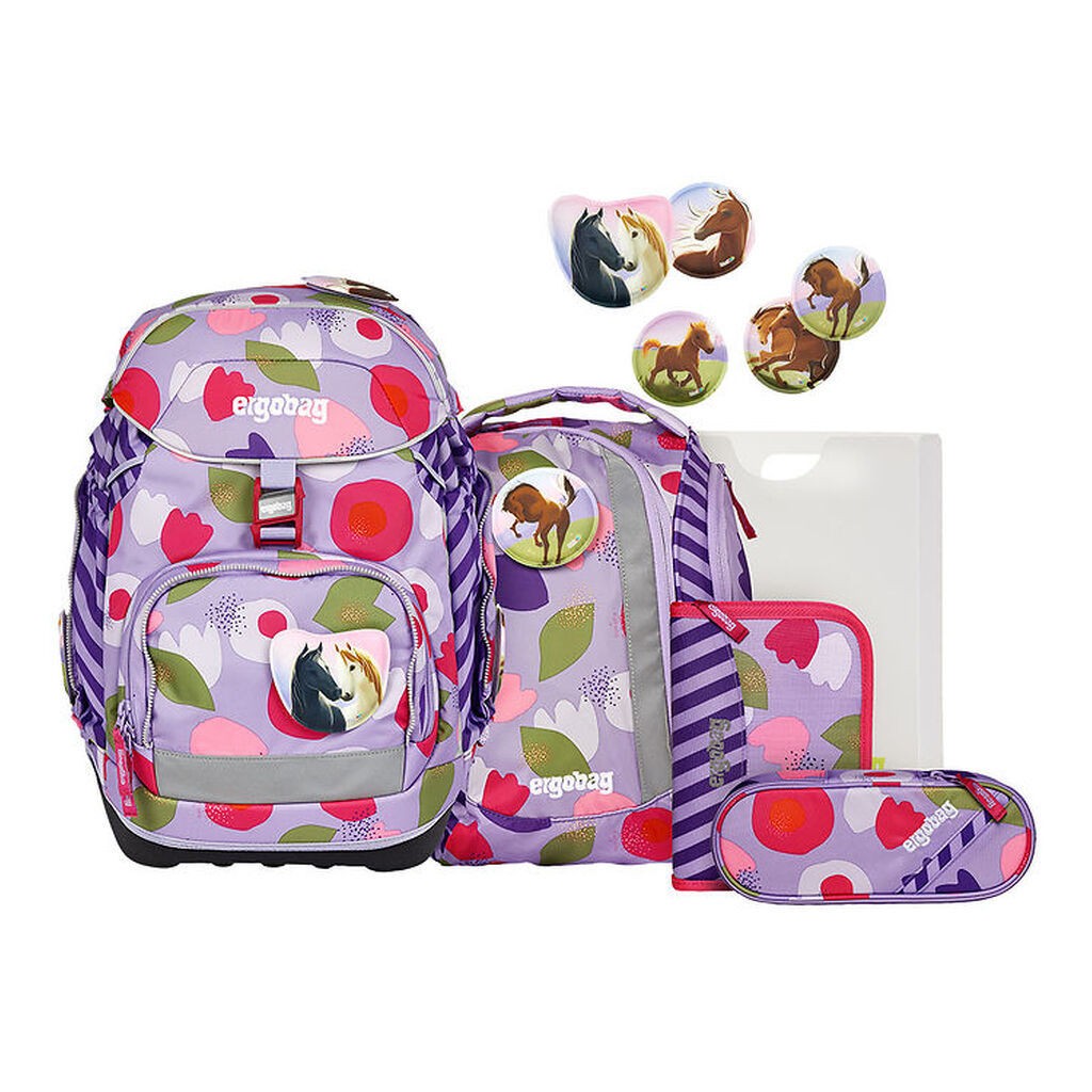 Ergobag Skoletaskesæt - Pack - Flower PowBear