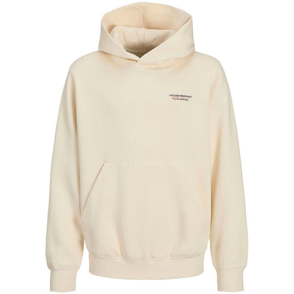 Jack & Jones Hættetrøje - JorIslington - Antique White m. Print