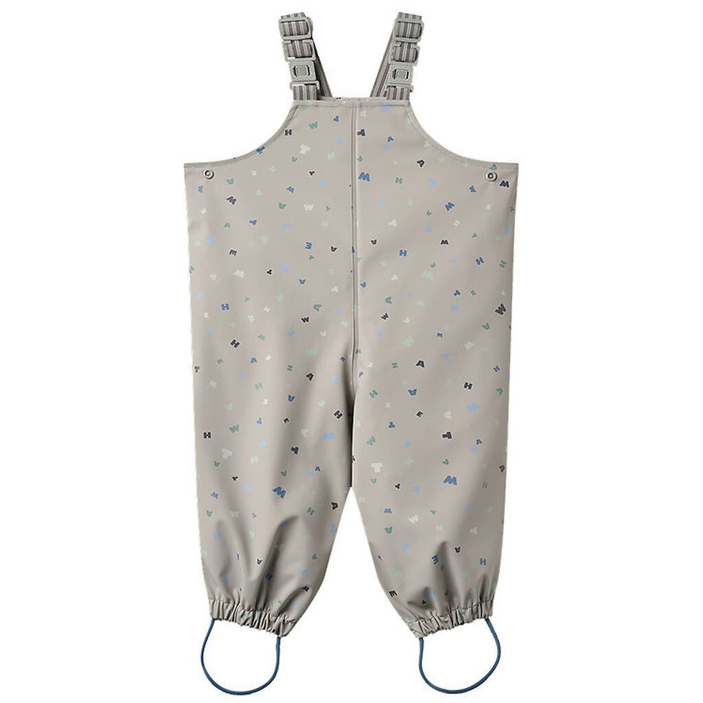 Wheat Regnbukser m. Seler - PU - Charlo - Light Flint Letters