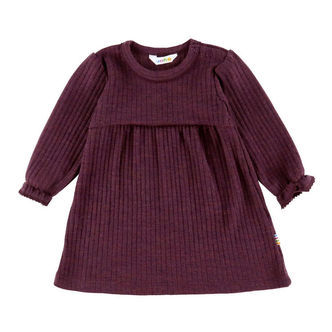 Joha Kjole - Uld - Rib - Blomme