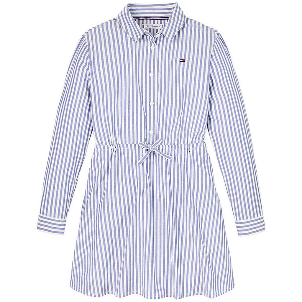 Tommy Hilfiger Kjole - Ithaca - Mid Blue/Optic White
