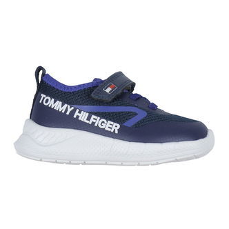 Tommy Hilfigeer Sko - Lace Up/Velcro Sneakers - Blue/Royal