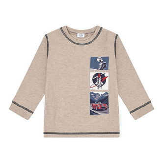 Hust and Claire Bluse - HcSune - Biscuit m. Patches