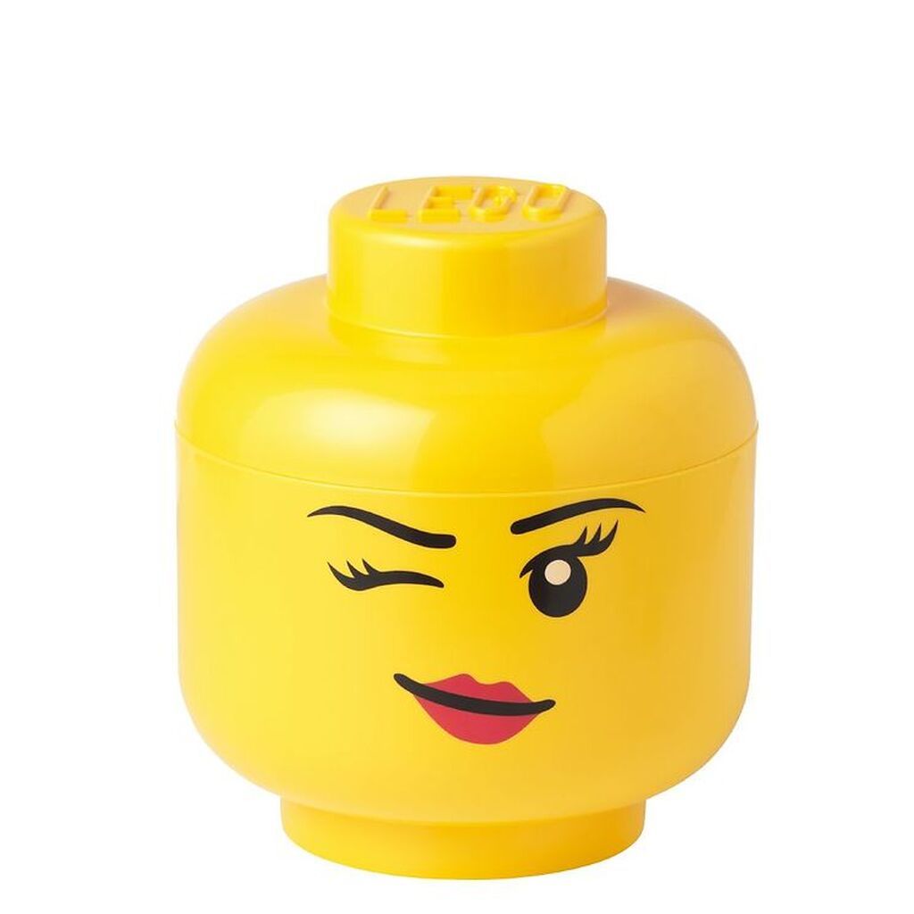 LEGOÂ® Storage Opbevaringsboks - Lille - Hoved - 19 cm - Blinke