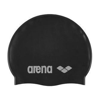 Arena Badehætte - Classic Silicone - Black/Silver