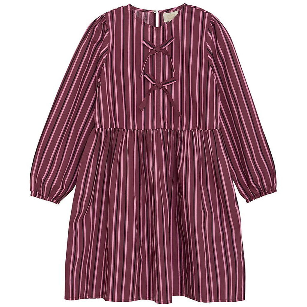 Creamie Kjoler - Dress Woven Stripe - Crushed Berry