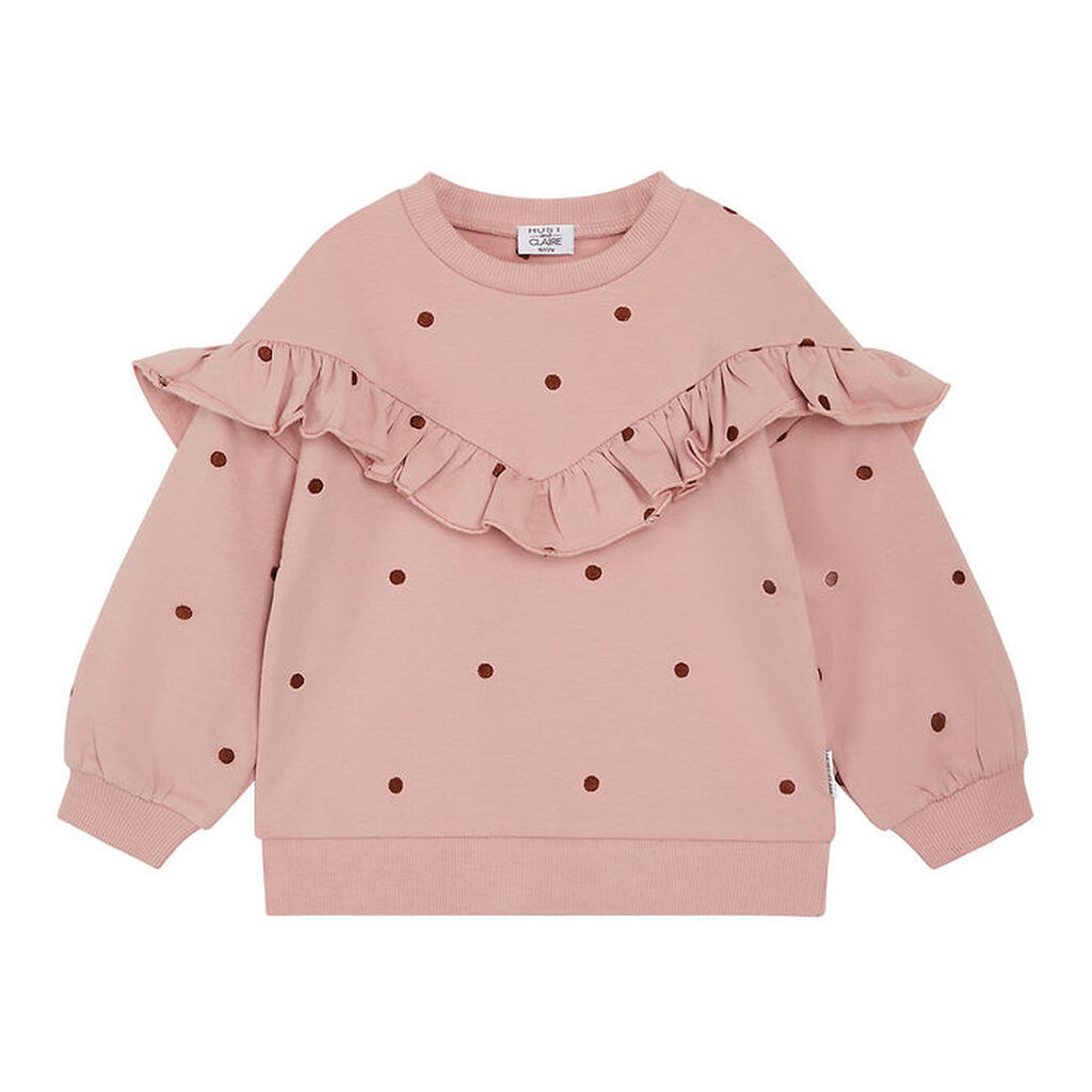 Hust and Claire Sweatshirt - Sicilia - Dusty Rose m. Prikker