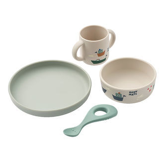 Liewood Spisesæt - Silikone - Vivi - 4 dele - Sailing/Sandy