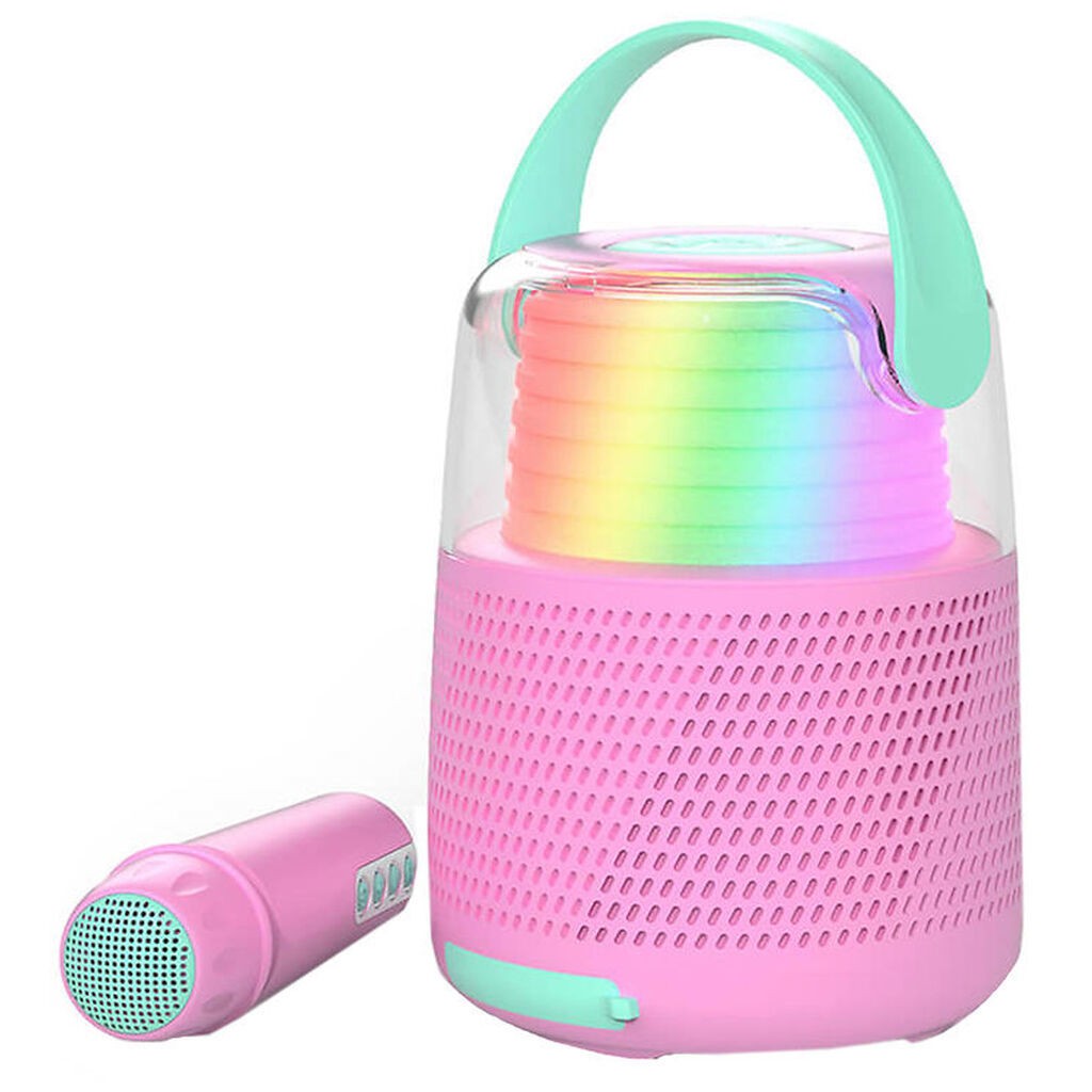 Mobility on Board Højtaler m. Mikrofon - Karaoke - Rose