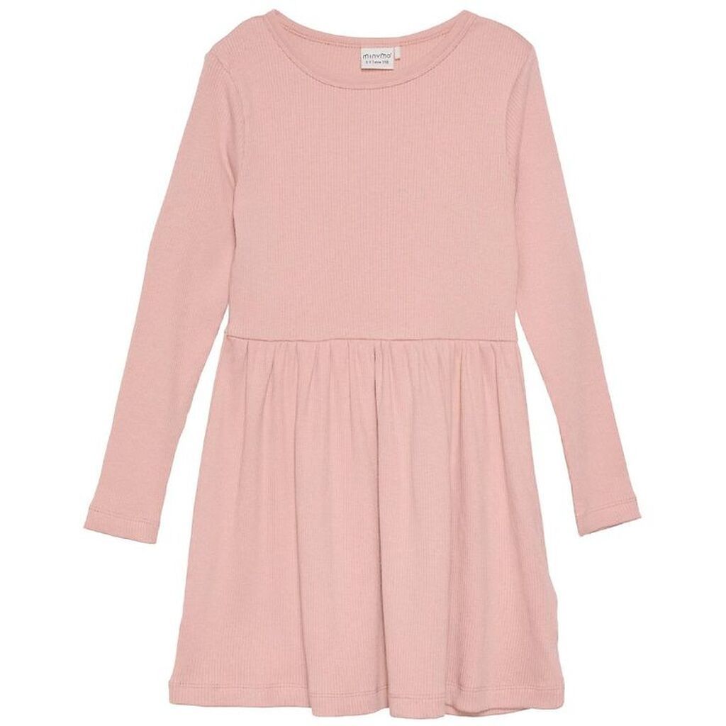Minymo Kjole - Rib - Misty Rose