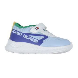 Tommy Hilfiger Sko - Lace Up/velcro Sneaker - Lyseblå/Grøn