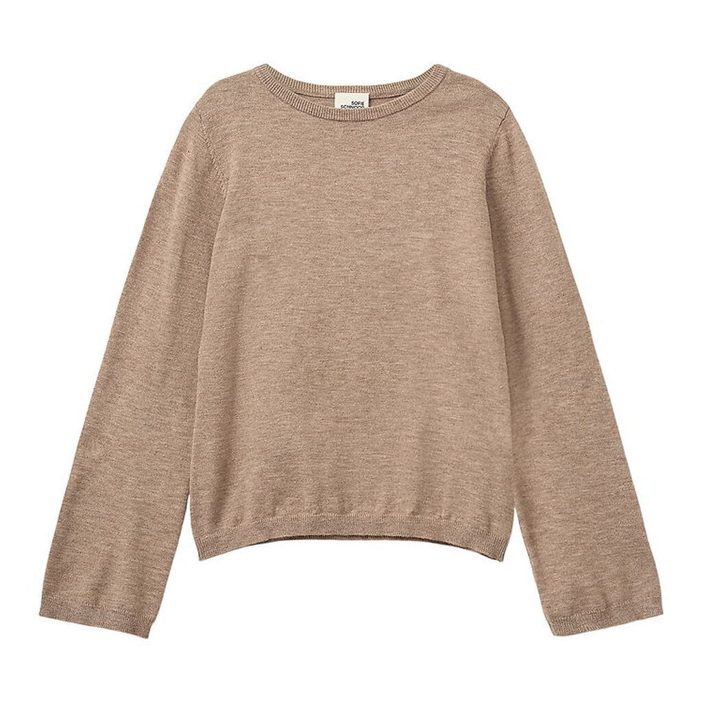 Sofie Schnoor Bluse - Uld - Strik - Vivosy - Deer Melange