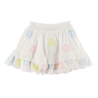 Stella McCartney Kids Nederdel - Hvid/Pastel m. Blomster