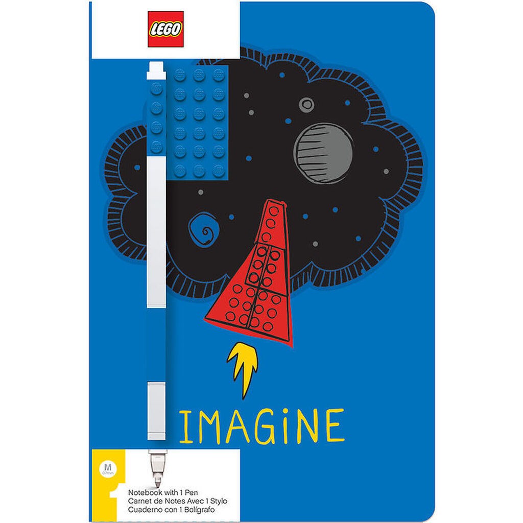 LEGOÂ® Notesbog m. Gel Pen - Imagine