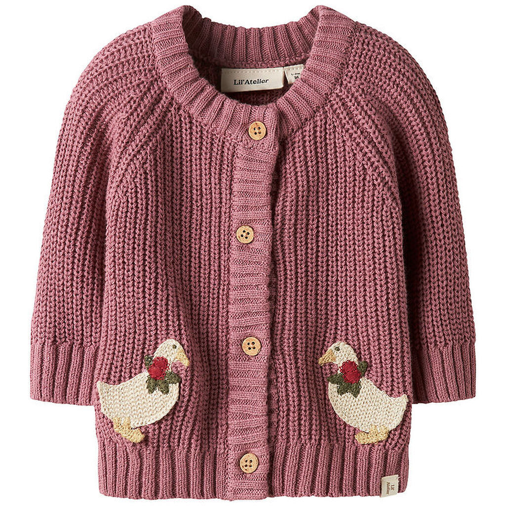 Lil Atelier Cardigan - Strik - NbfEmlen - Nostalgia Rose