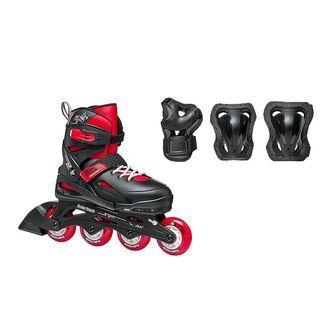 Rollerblade Rulleskøjtesæt - Fury Combo - Sort/Rød - Inliner