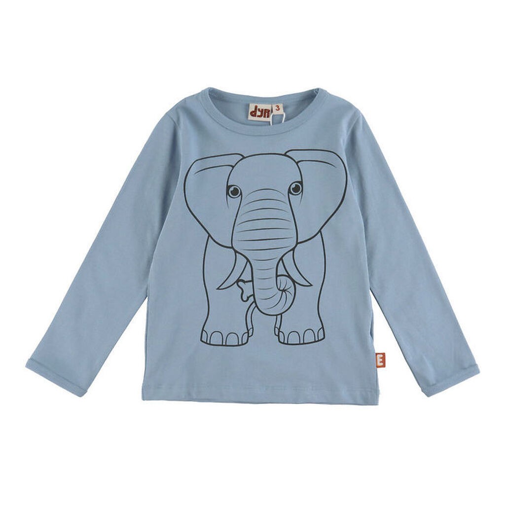 DYR-Cph Bluse - Dyrshedding - Porcelaine Outline Elefant