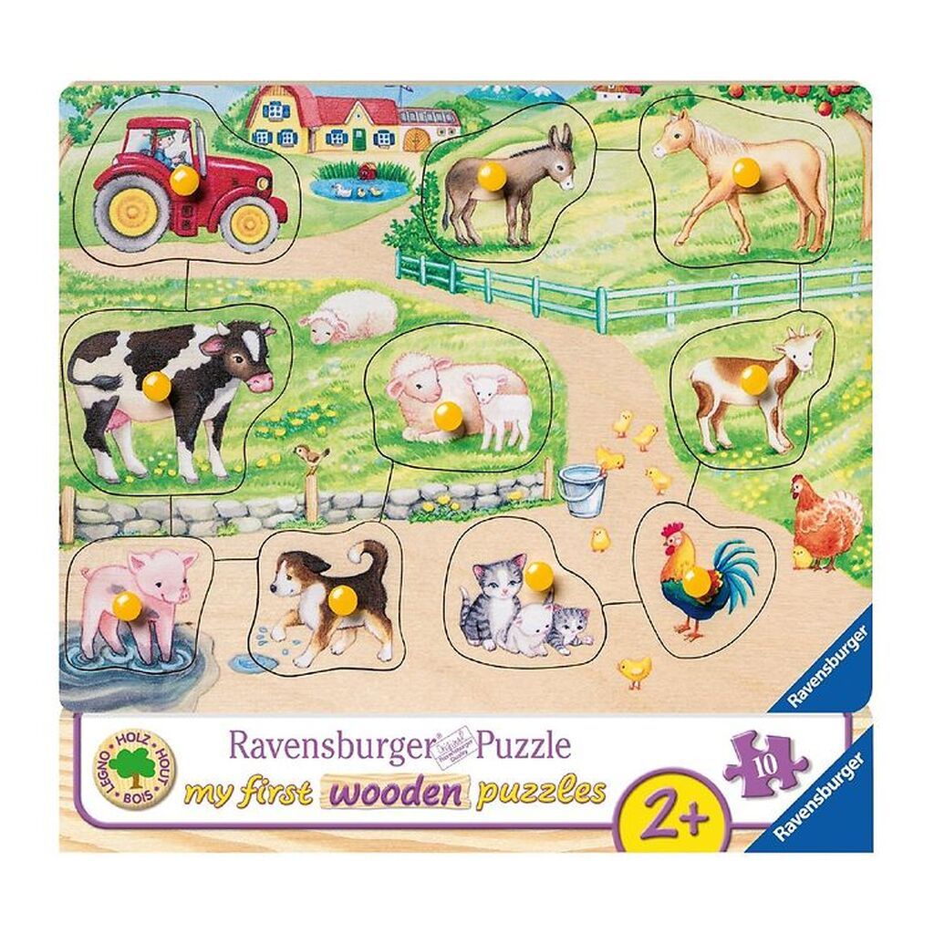 Ravensburger Træ Puslespil - My First - Bondegård