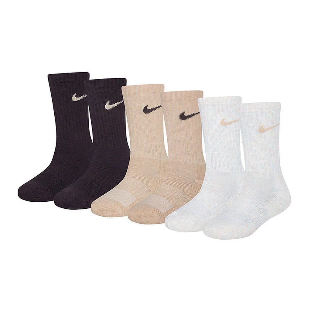 Nike Strømper - Cushioned - Dri-Fit - 6-pak - Brun/Beige