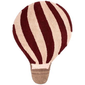 Filibabba Gulvtæppe - Luftballon - 71x100 cm - Deeply Red